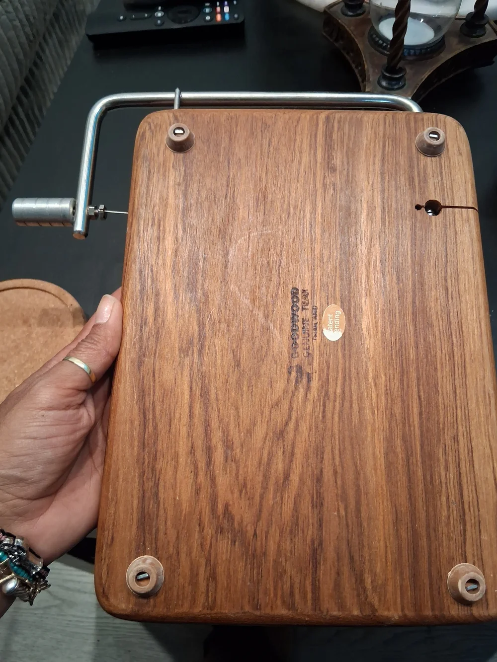 Vintage Wooden Cheese Slicing Board